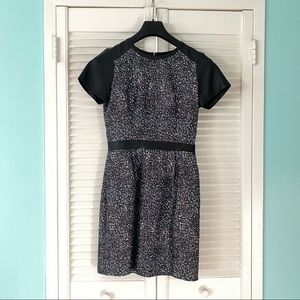 Club Monaco - Leather cap sleeve dress